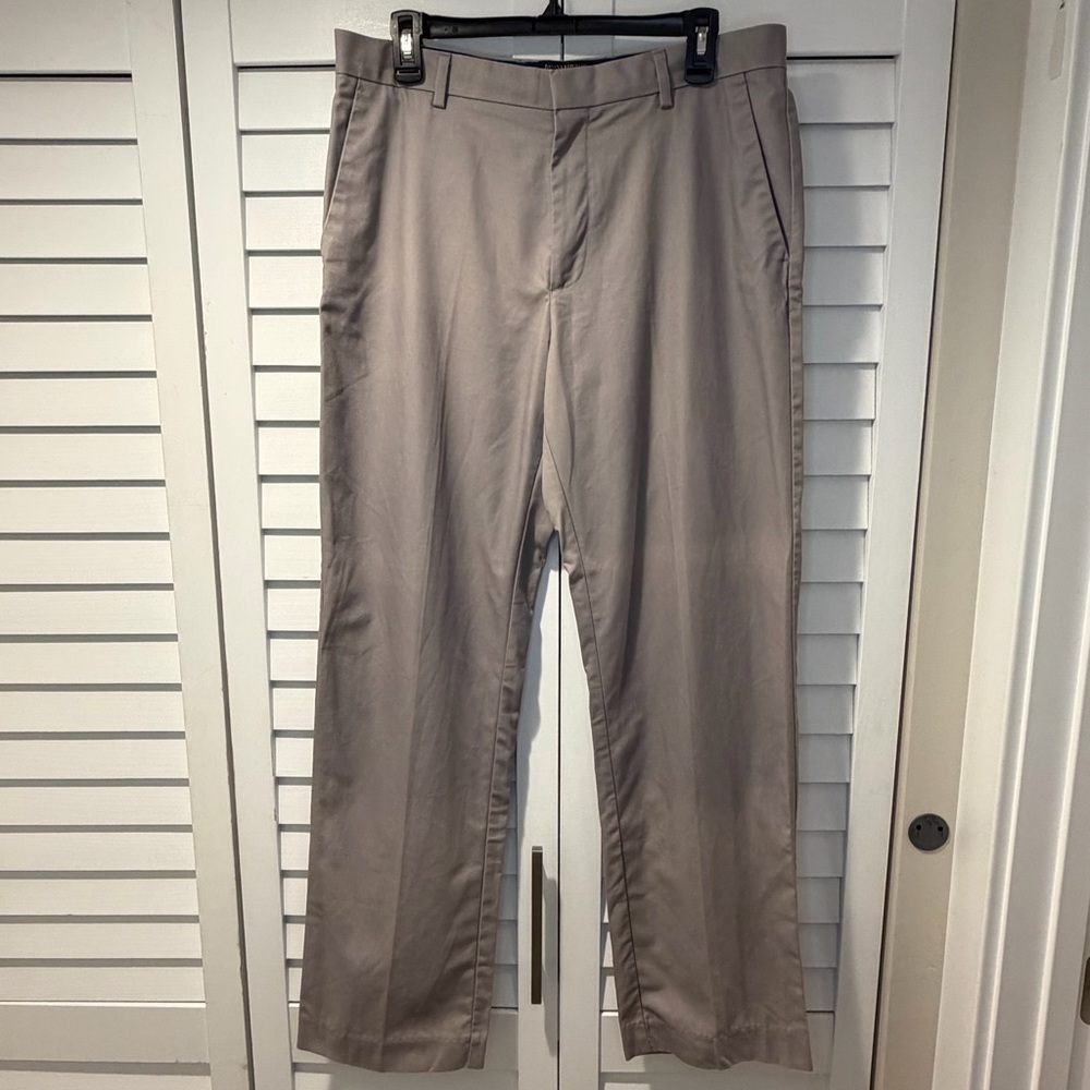 Banana Republic Men's‎ Non-Iron Tailored Fit Dress Pants 33x32 Taupe